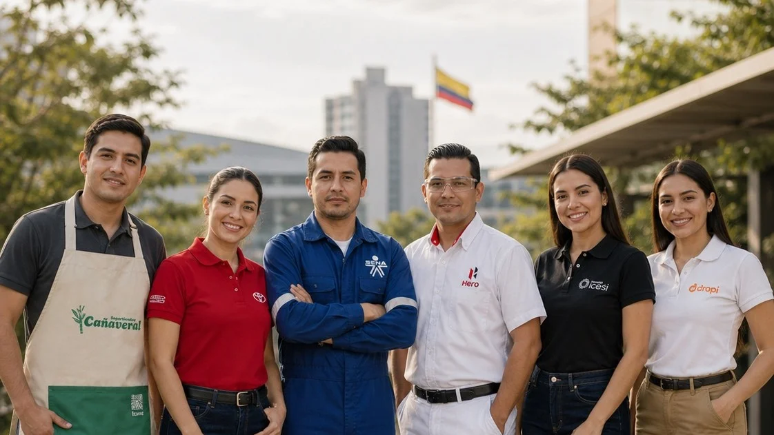 Seis clientes reales de Ferresol usando su dotación de marca